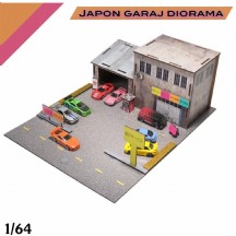 Diorama Japon Garaj | 1/64 | Model Araçlar | Toolstoy