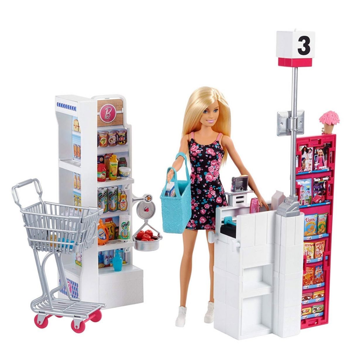 Игрушки для кукол купить. Набор Barbie frp01 супермаркет. Игровой набор Барби супермаркет. Куклы Барби магазин супермаркет. Игровой набор Barbie продуктовая Лавка.