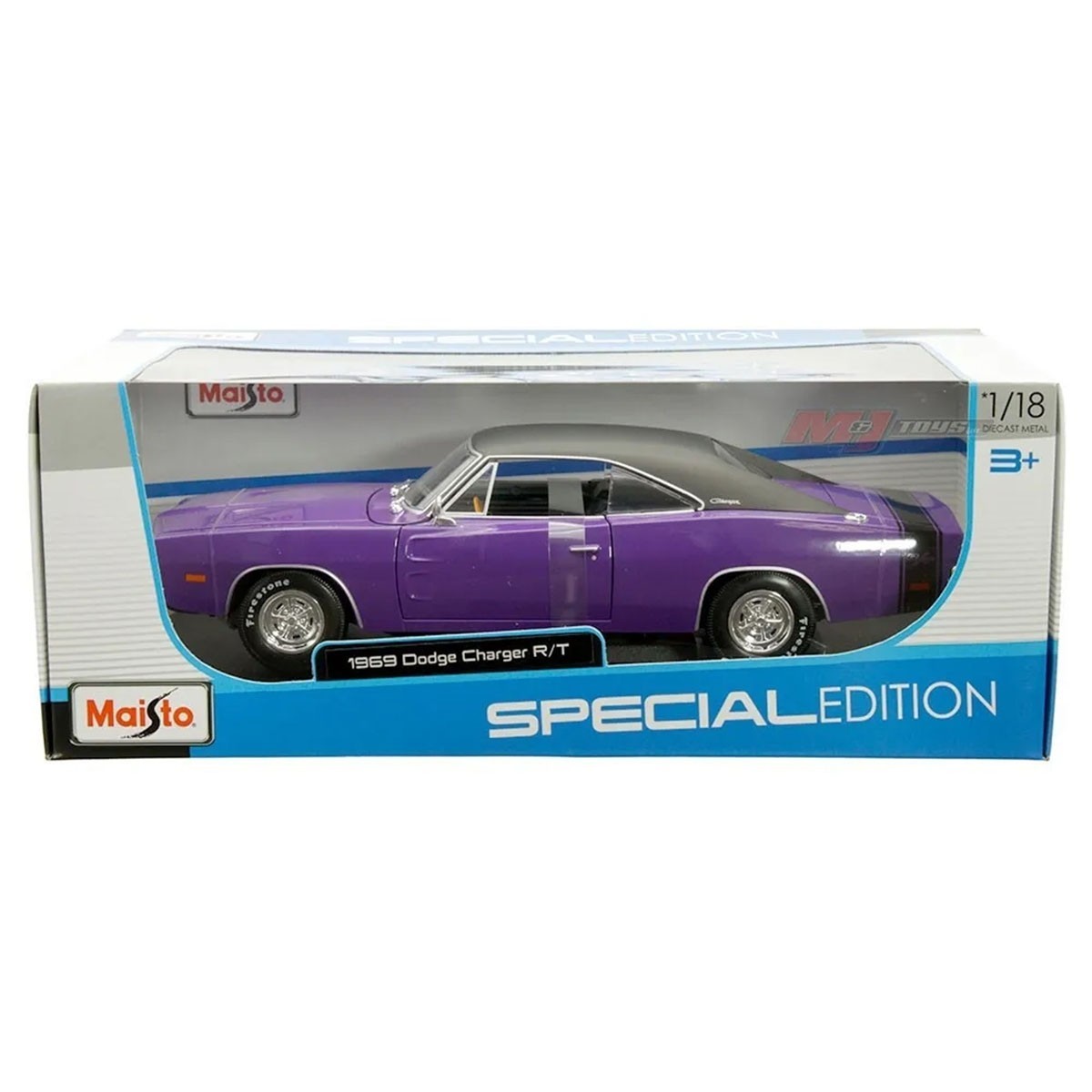 Maisto 1:18 1969 Dodge Charger R/T | 1/18 | Model Araçlar | Toolstoy