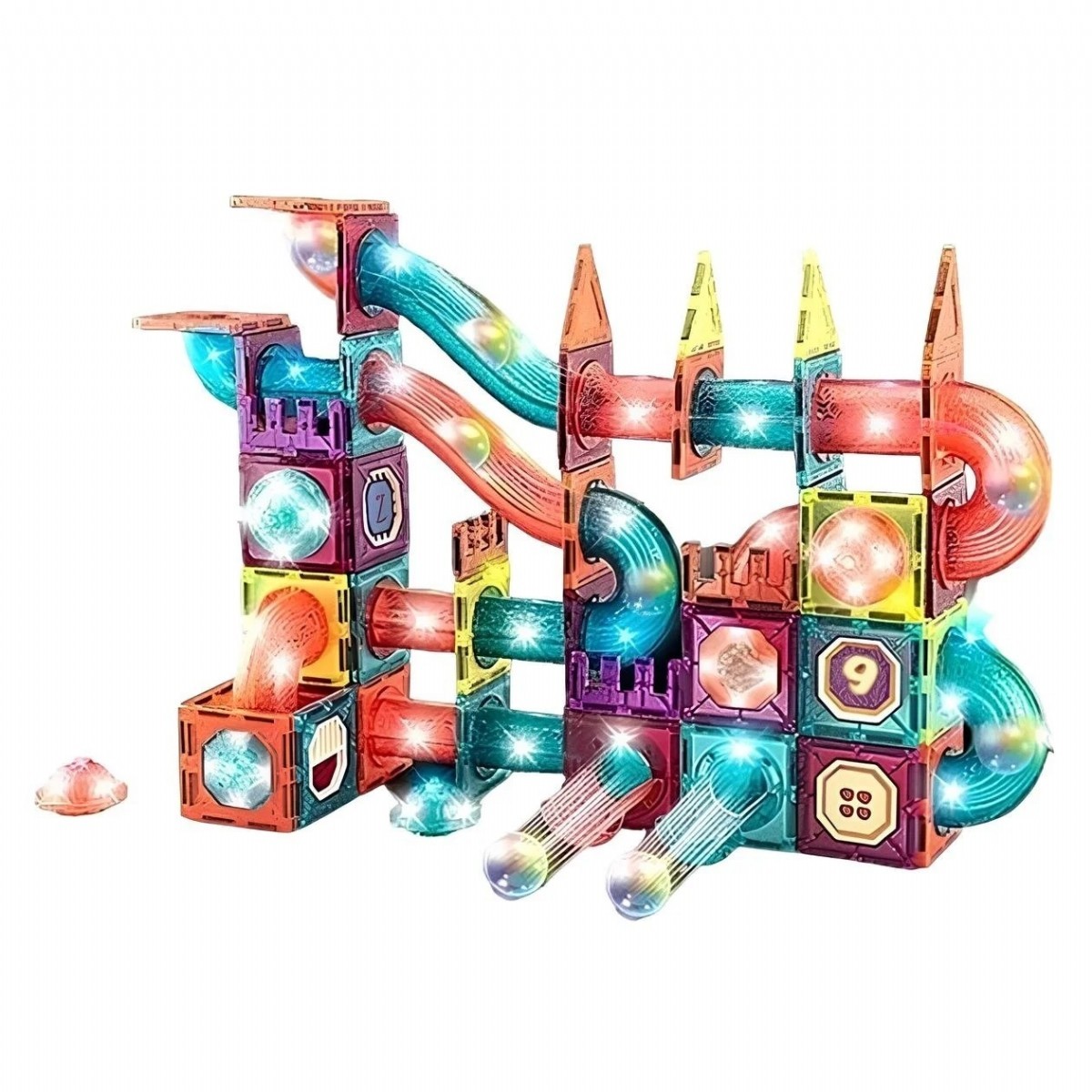 Magnetic Tiles Light Version 140 Parça CH1174 | Eğitici Oyuncaklar