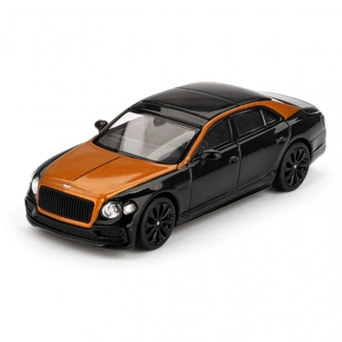 Mini GT 1/64 Bentley Flying Spur Orange Flame / Onyx mgt00991-bl