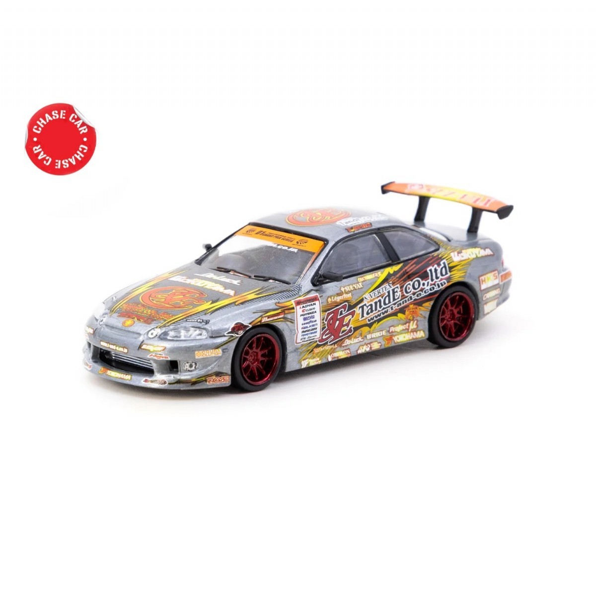 Tarmac Works 1/64 VERTEX Ridge TE3006 Soarer Chrome Red - Tokyo