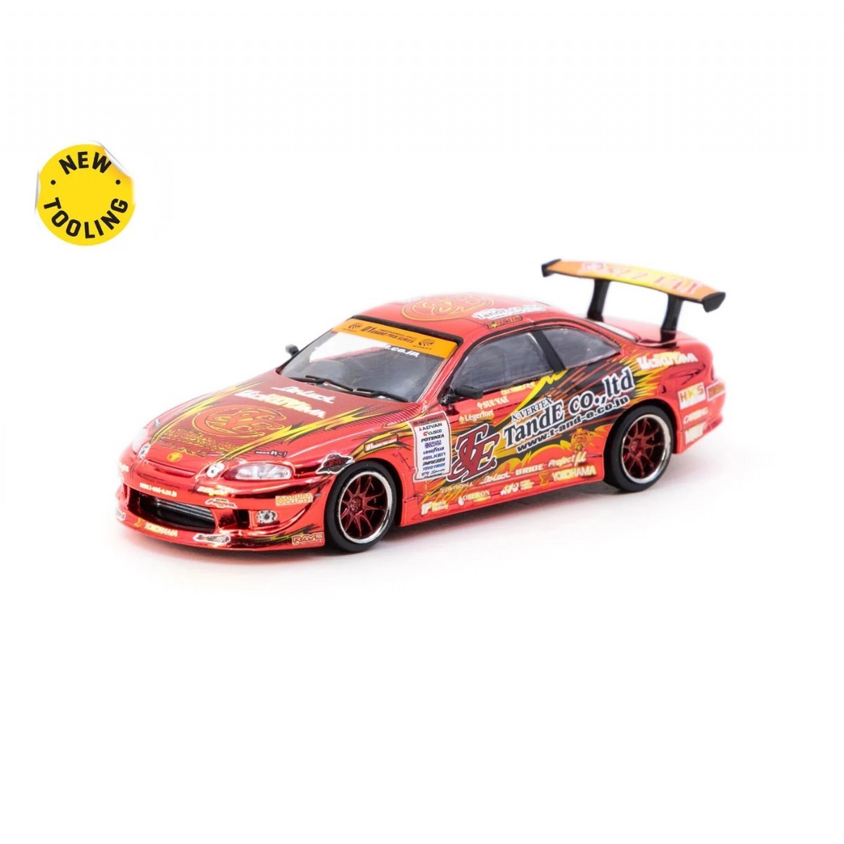 Tarmac Works 1/64 VERTEX Ridge TE3006 Soarer Chrome Red - Tokyo