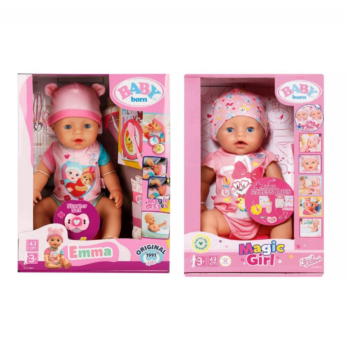 Baby Born Mucize Bebek Kız Emma 43cm 834800 | Bebek Setleri | Oyun