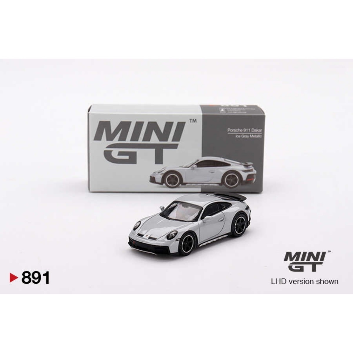 Mini GT 1/64 Porsche 911 Dakar Ice Gray Metallic | 1/64 | Model
