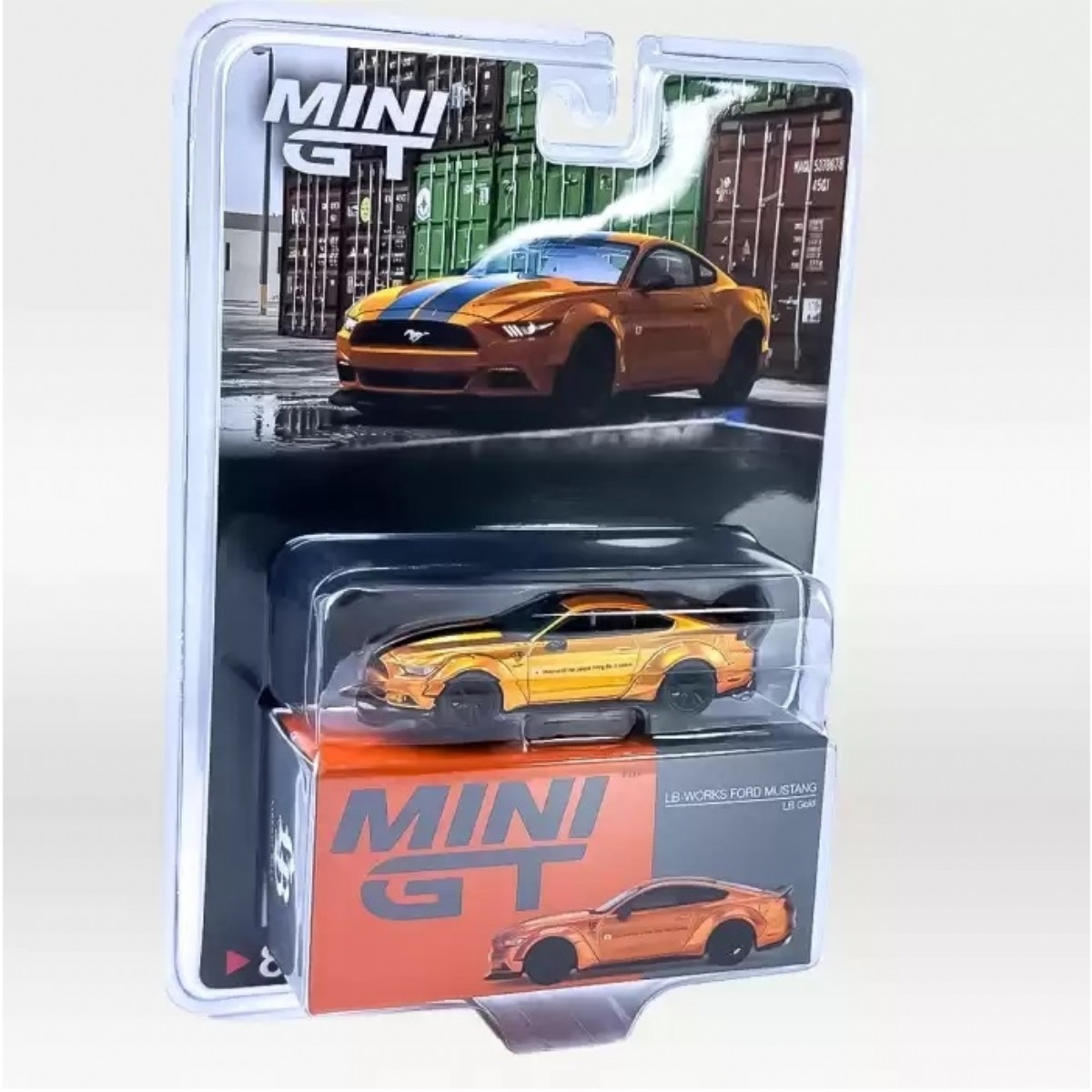 MINI GT: 1/64 LB-WORKS FORD MUSTANG LB Gold MGT00847-BL | 1/64