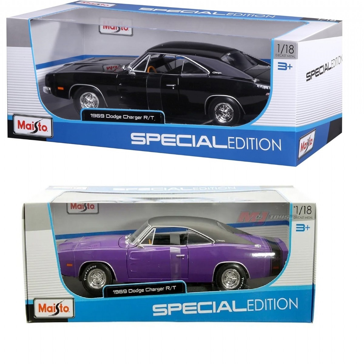Maisto 1:18 1969 Dodge Charger R/T | 1/18 | Model Araçlar | Toolstoy