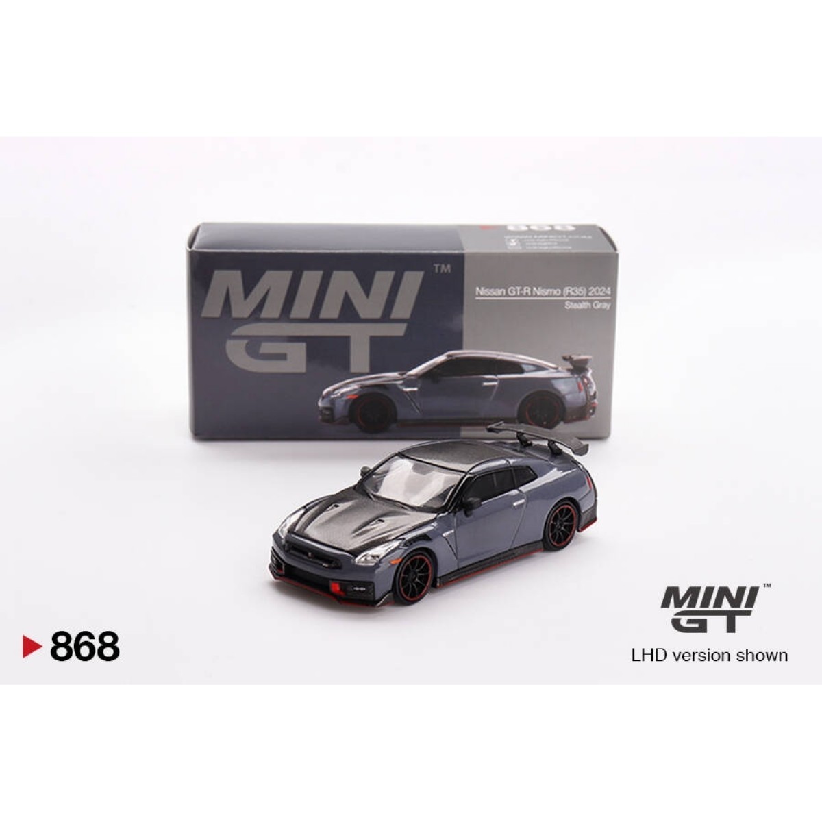 Mini GT 1/64 Nissan GT-R Nismo 2024 NISMO Stealth Gray MGT00868