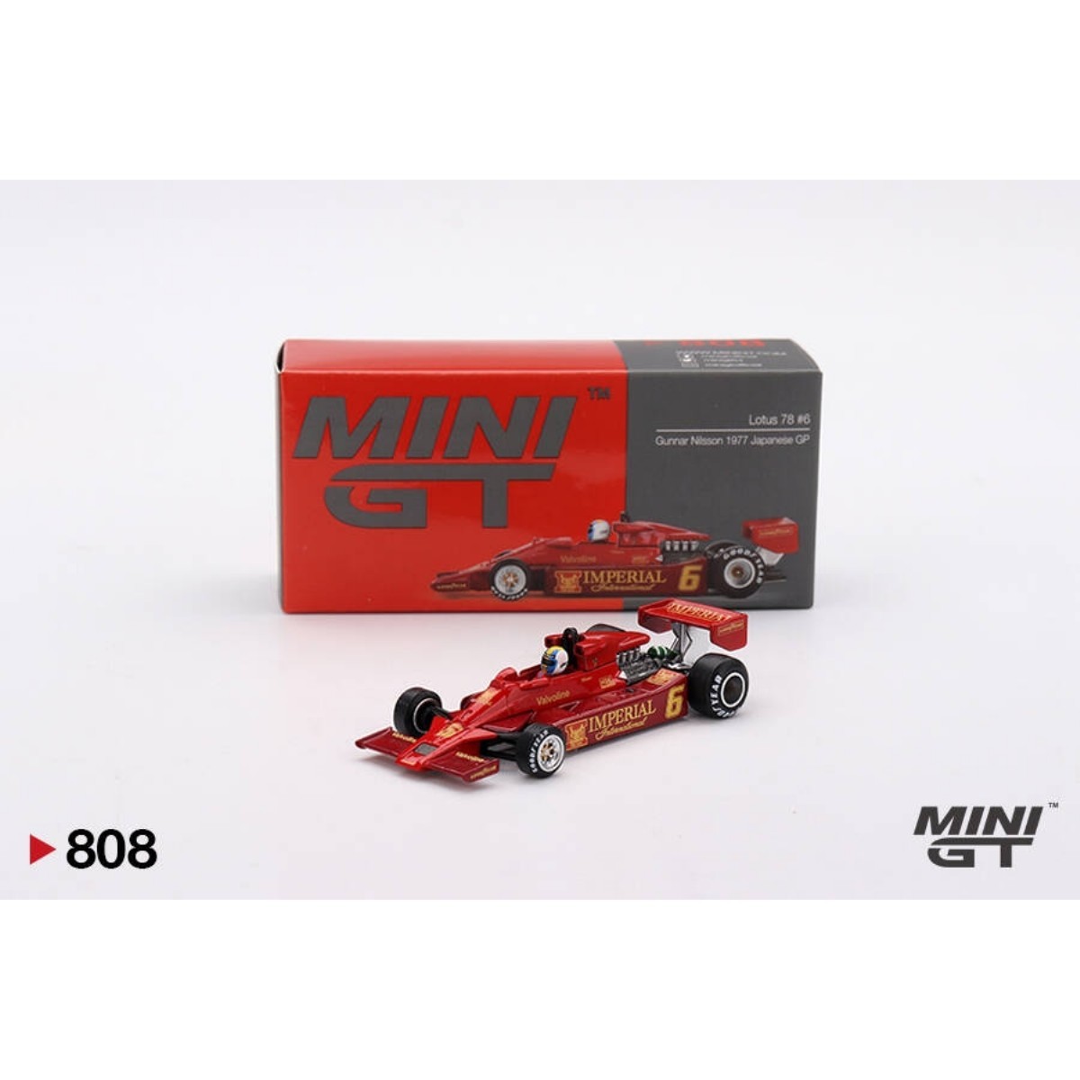 Mini Gt 1/64 Lotus 78 Gunnar Nilsson 1977 Japanese Gp mgt00808 | 1