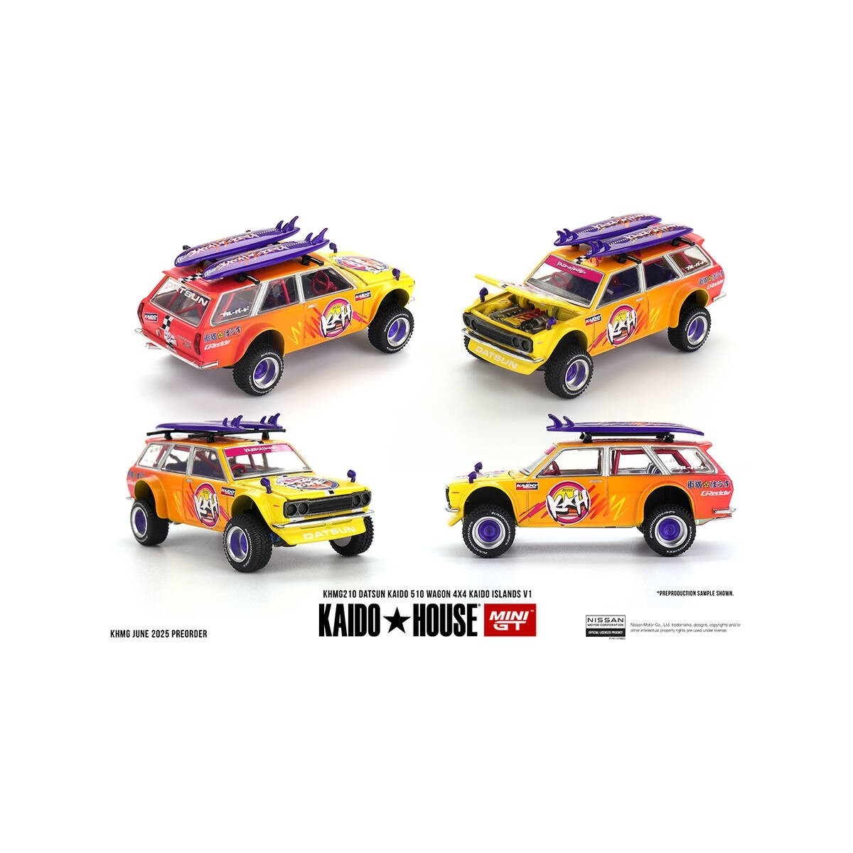 Mini Gt 1/64 Kaidohouse Datsun Kaıdo 510 Wagon 4X4 Kaido Islands