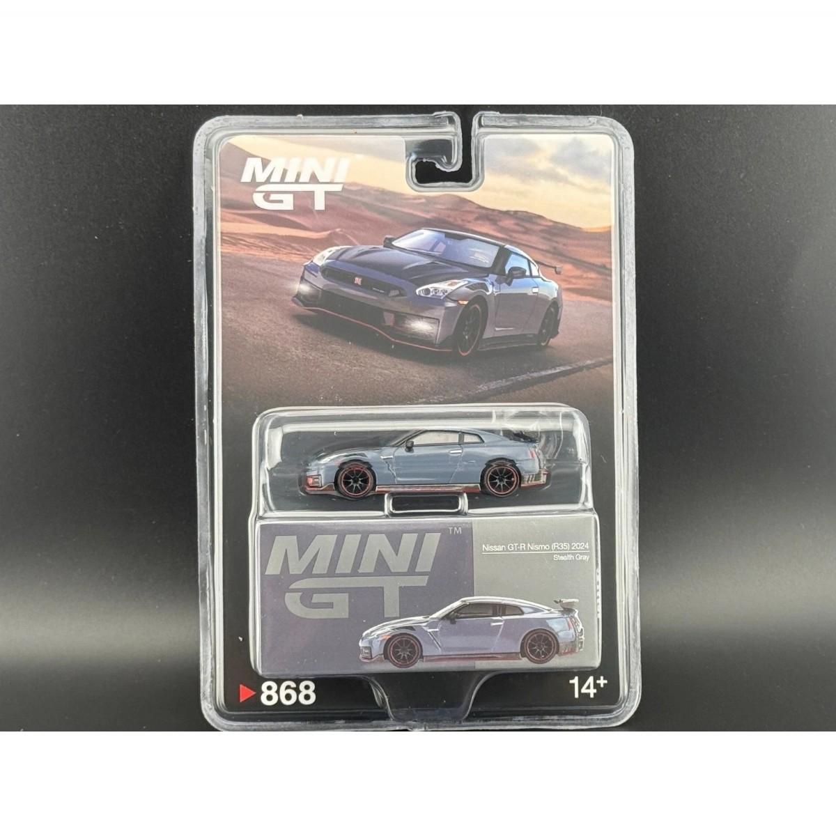 Mini Gt Nissan GT-R Nismo 2024 NISMO Stealth Gray MGT00868-BL