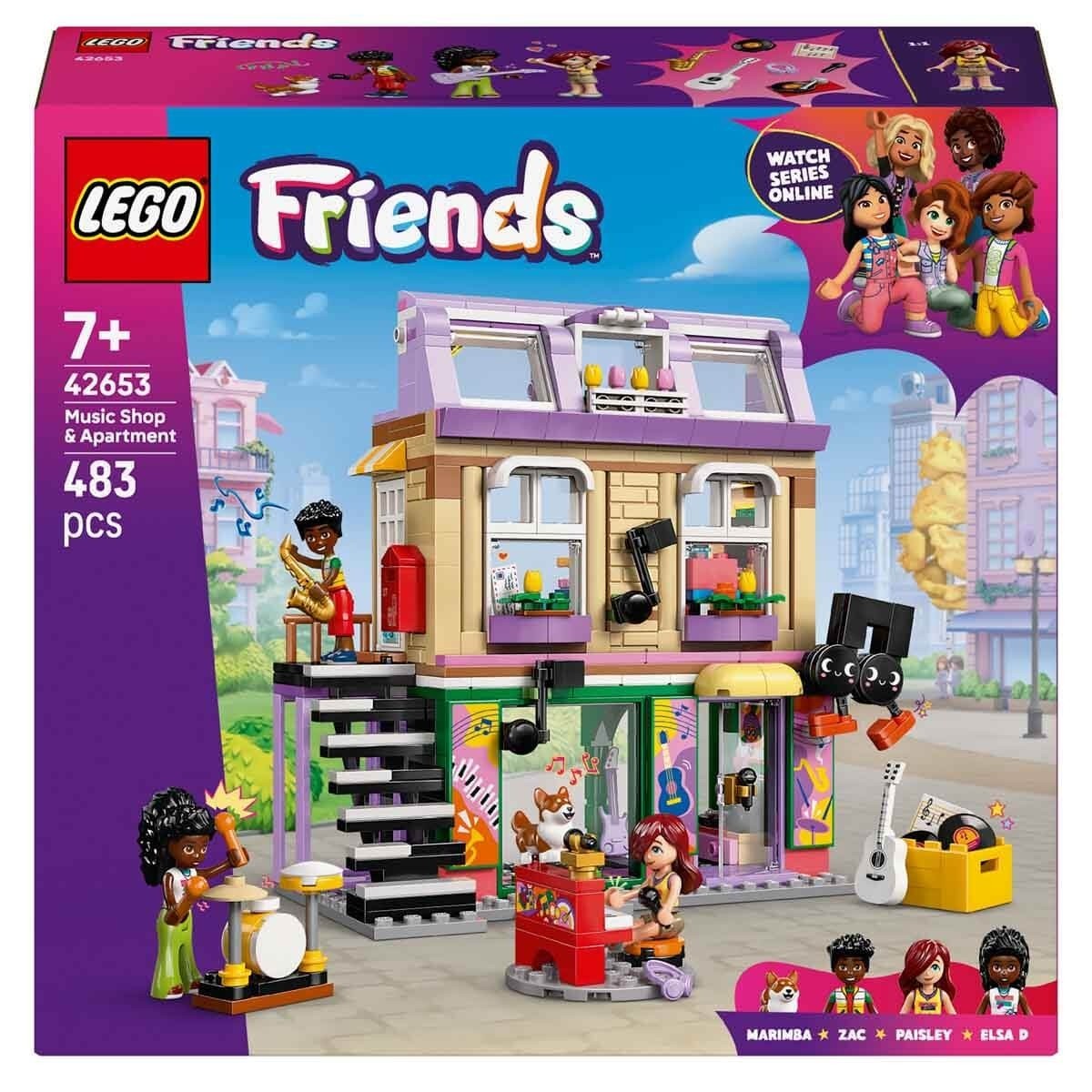 Lego Friends Müzik Mağazası ve Daire Yapım Seti Oyuncağı 42653