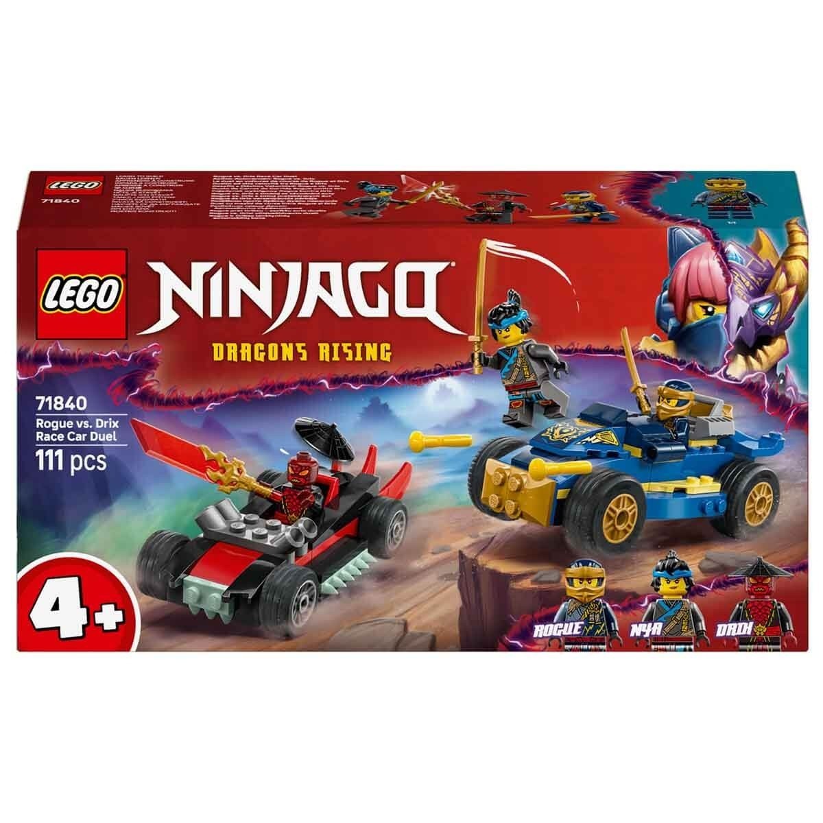 Lego Ninjago Rogue ile Drix Yarış Arabası Düellosu 71840 | Lego