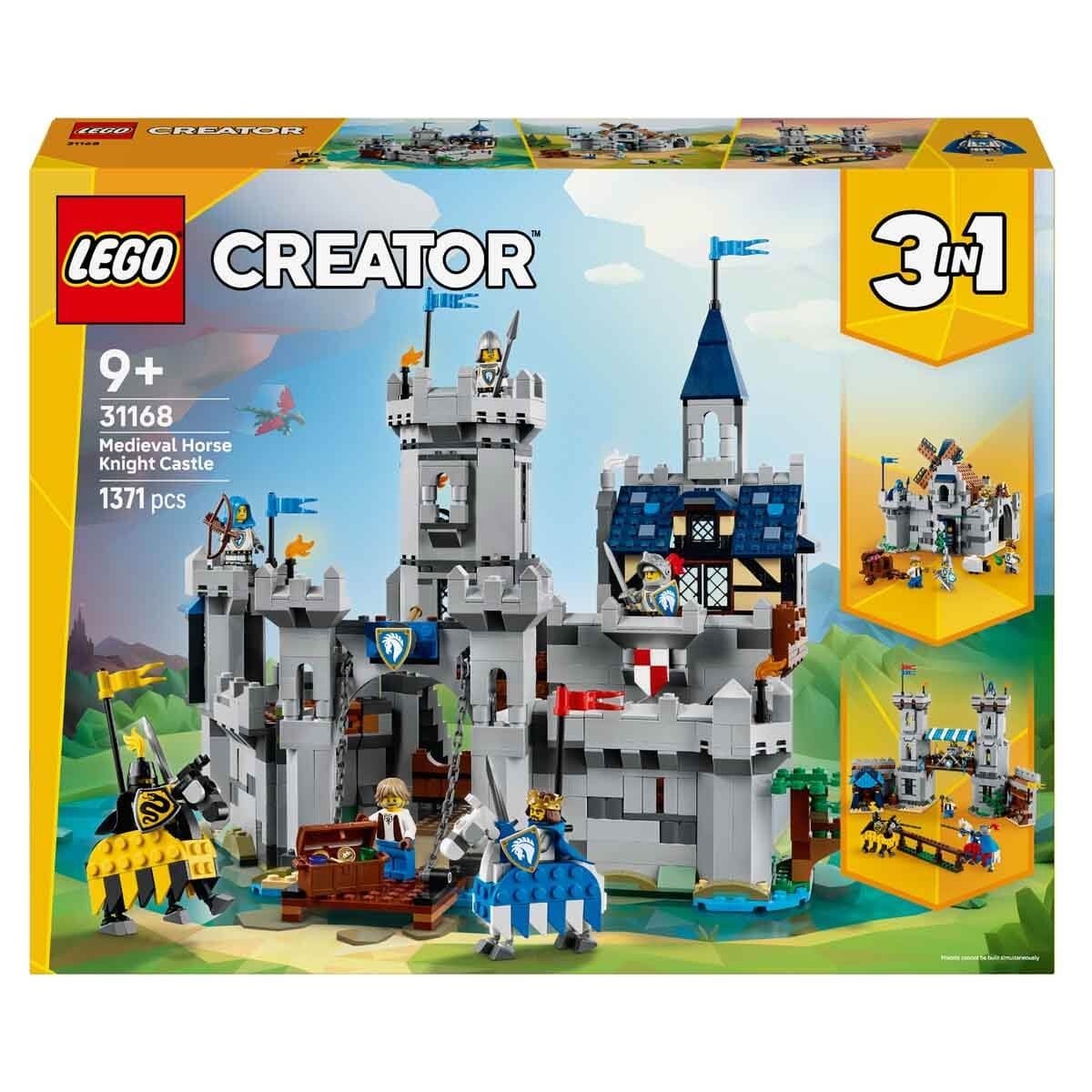 Lego Creator 3'ü 1 Arada Orta Çağ Atlı Şövalye Kalesi Oyuncak