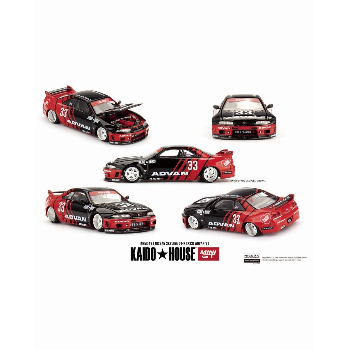 Mini GT 1/64 Kaido House Nissan Skyline GT-R (R33) Kaido Works