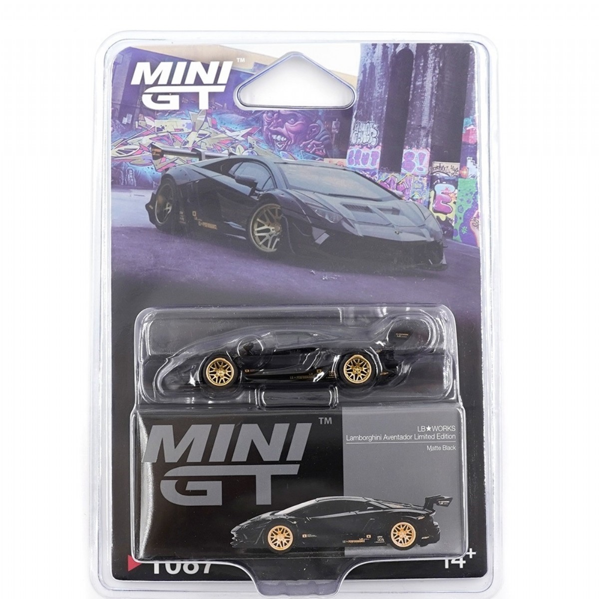 Mını Gt: 1/64 Lb Works Lamborghini Aventador Limited Edition Matte
