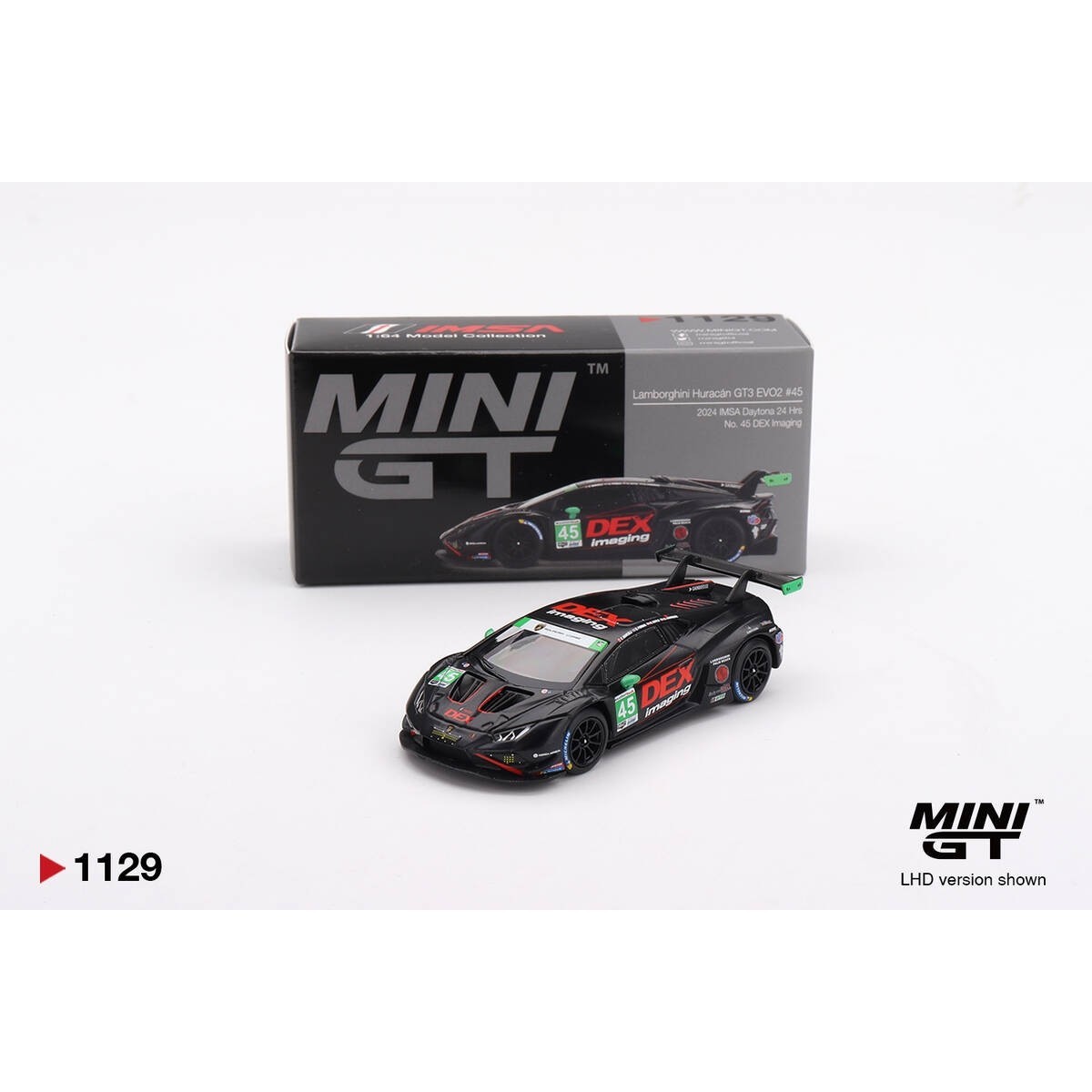 Mini GT 1/64 Lamborghini Huracán GT3 EVO2 No. 45 DEX Imaging 2024