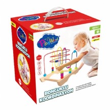 Playwood Boncuklu Ahşap Koordinasyon Oyunu ONY-354