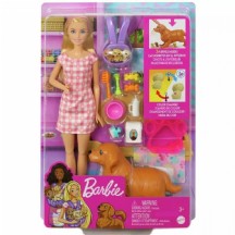 Barbie ve Yeni Doğan Köpekler Oyun Seti HCK75