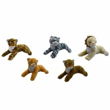 Peluş  60 Cm Yatan Aslan Kaplan Asorti