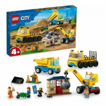 Lego City İnşaat Kamyonları ve Yıkım Gülleli Vinç 60391