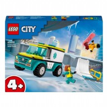 Lego City Acil Ambulansı ve Snowboardcu 60403