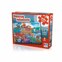 KS Games Rescue Missions Jumbo Puzzle 24 Parça JP 31009