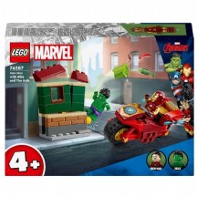 Lego Marvel Motosikletli Iron Man ve Hulk 76287