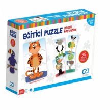 Ca Games Eğitici Puzzle - Neşeli Hayvanlar