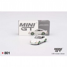 Mini GT 1/64 Porsche 911 Carrera RS 2.7 Grand Prix White with Green Livery MGT00801