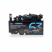 Tarmac Works X iXO Models 1/64 Mercedes-AMG F1 W14 E Performance Spanish Grand Prix 2023 #63 George